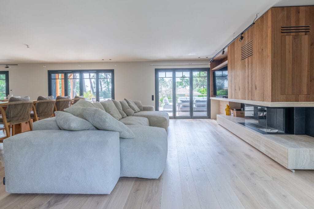 Intérieur de la villa Calypso au Cap Ferret